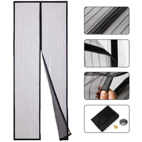 Moustiquaire Porte Fenetre Magnetique 85x265cm Rideau Maille