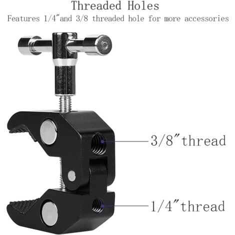 2 Pièces Super Clamp Mount, Super Clamp Pince Pour Trépied