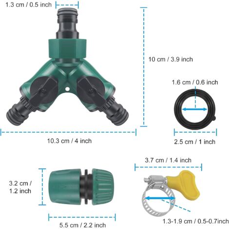 Lot De 10 Raccords Rapide Pour Tuyau Air Comprimé 3/8" - Acier Et Laiton - Haut Débit