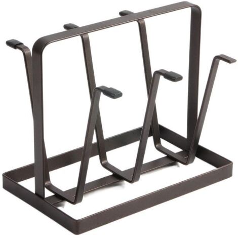 Égouttoir à Bouteilles Pliable SHACHENH - Support Séchage Multi-Usages Pour Cuisine - Noir