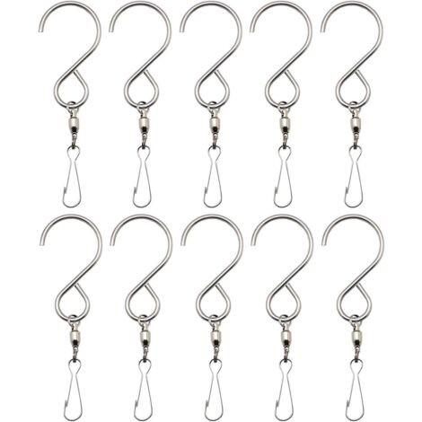 YAIRMIS Lot De 12 Crochets Q-Hanger En Acier Inoxydable 304, Crochets D