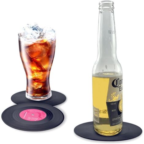 GoldOars Coaster, sous-Verres rétro pour Boissons, Lot de 6 sous-Verres