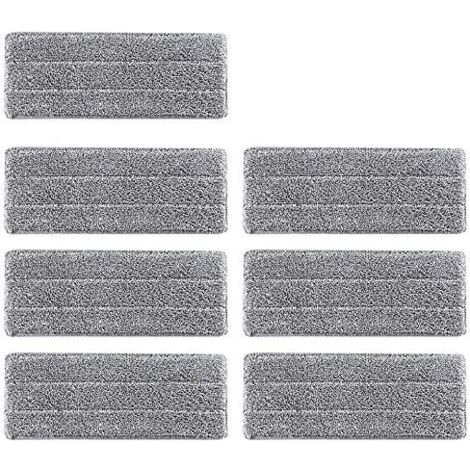 2 Housses De Rechange En Microfibre Pour Balai Plat – Haute Absorption, Facile à Installer