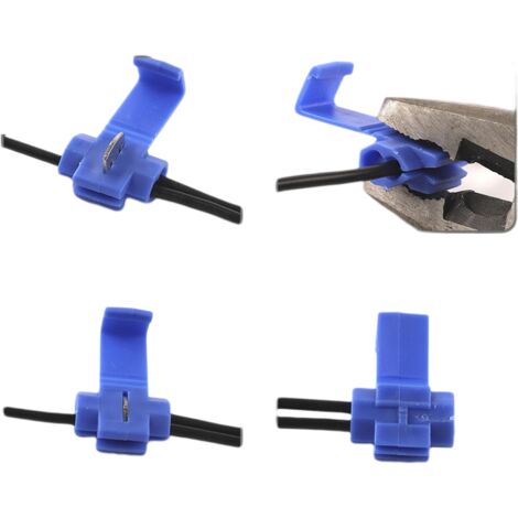 Connecteur Rapide Scotch Verrouillage Connecteurs Raccords Auto-Dénudants Cosse Electrique Connecteur Rapide Kit Rouge 30 Pcs Bleu 30 Pcs Jaune 20 Pcs 82426720