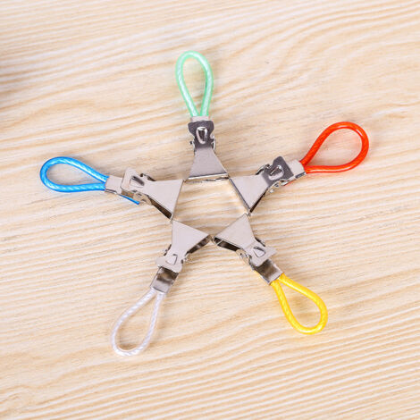 Lot De 30 Pinces à Torchon - Porte-serviettes Suspendus En Métal Et Plastique, Blanc, Pour Cuisine, Salle De Bain, Rangement