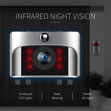 Interphone vidéo WiFi Interphone vidéo avec caméra de sonnette extérieure filaire 1080P, prise