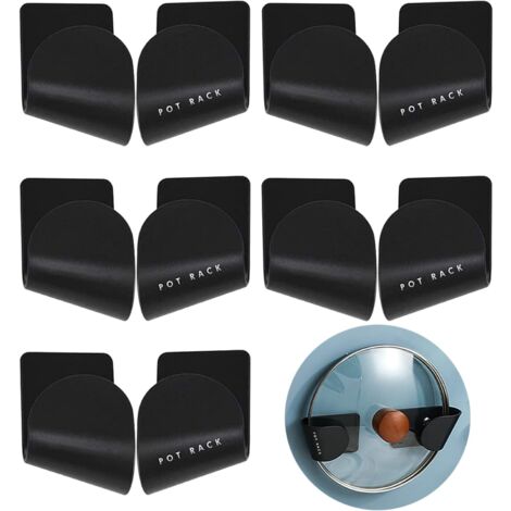 ywchoshe 6 Pièces Porte Couvercle de Casseroles, Support Couvercles