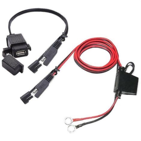 SAE Connecteur de Batterie - Câble de Chargeur de Batterie avec Bouton