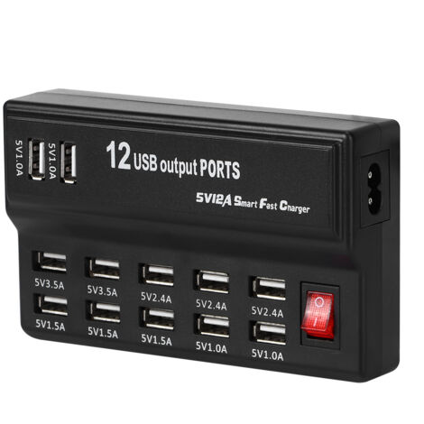 Hub USB C Portable Multifonction – 4 Ou 7 Ports Avec Boutons Indépendants – Pour PC, Mac, Console – Design Compact Antidérapant - 7