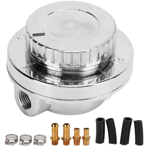 Kit Régulateur Pression Carburant Universel - Réglable 1-5 PSI Pour Moteur Carburateur