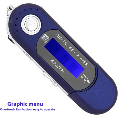LECTEUR MP3,RED-4 GO--Mini lecteur MP3 avec écran LCD, USB, haute