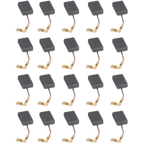 10 Balais De Charbon Pour Moteur électrique - Remplacement Universel Pour Meuleuse, Perceuse, Ponceuse - Graphite Et Métal - 8