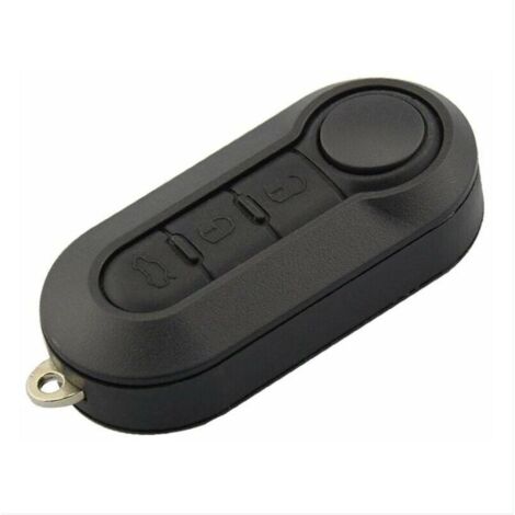 Coque De Remplacement Pour Clé Voiture Fiat - Boîtier 3 Boutons Avec Lame Vierge (500, Panda, Punto, Doblo...)