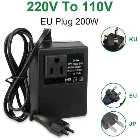 Transformateur/convertisseur De Tension Lourd 2000W - Entrée 110V/230V, Sortie 110V/230V