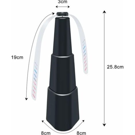 Ventilateur Anti-mouches Portable – Pliable, à Piles, Pour Table Ou Suspendu