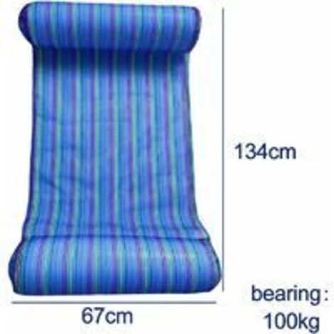 FUN FAN LINE Hamac à Eau Gonflable 4 En 1 - Chaise Longue Piscine Flotteur 110x80cm