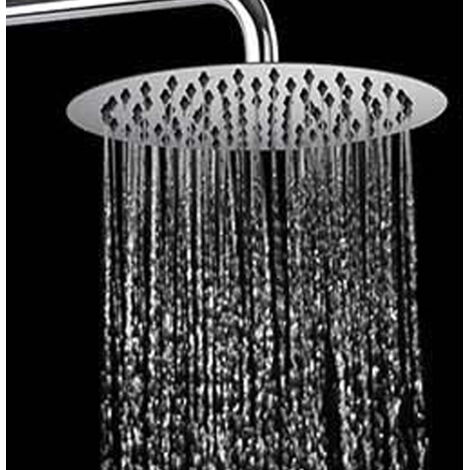 Tidyard Pomme De Douche Pluie Carrée 20x20 Cm Acier Inoxydable Doré - 100 Buses Anti-Calcaire - Style Luxe