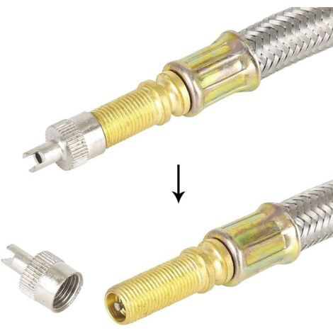 Extension Valve Pneu En Caoutchouc Rallonge Valve Pneu Flexible Pour Voitures Camions Motos Velos 180mm 2 Pieces 90153935
