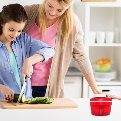 Hachoir multifonctionnel – Hachoir à légumes, 6 lames interchangeables