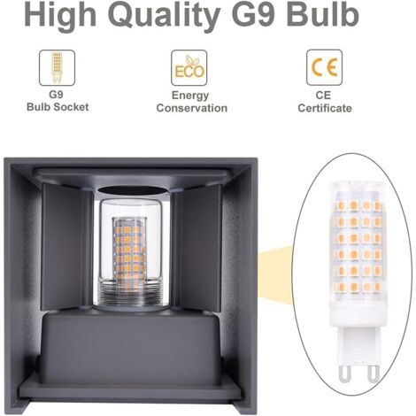 SPOT LED PANEL CARRE EN APPLIQUE 12W BLANC FROID 6000K
