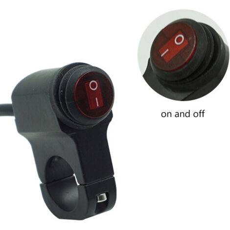 Interrupteur De Démarrage Moteur 12V Étanche - Bouton Start Alliage Zinc-Aluminium - Noir