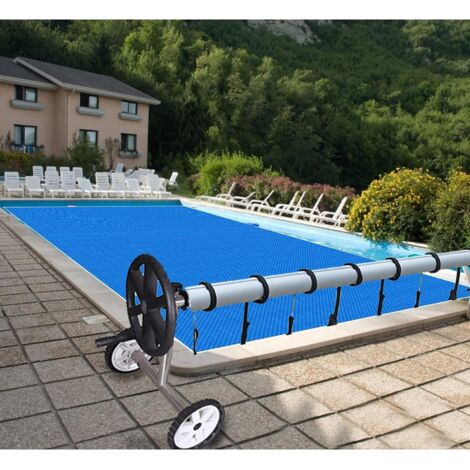 KEQAR Lot De 6 Sangles De Maintien Pour Bâche Solaire Piscine – Enrouleur Couverture Piscine Avec Boucles & Plaques Solides