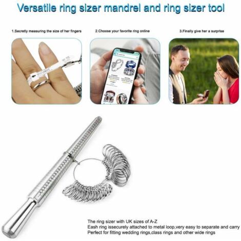 Bâton De Mesure Pour Tailles De Bagues UK (A à Z + 6) - Outil Bijoutier - Neuf