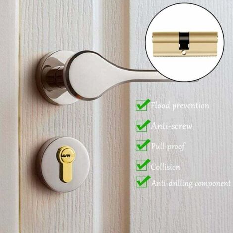 Cylindre De Serrure Double ABUS EC660 - Longueur 30/60 Mm, 6 Clés, Sécurité Anti-perçage SKG