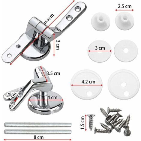 Toilettes À Charnière, Abattant Wc Fixations Charnières, Couvercle De