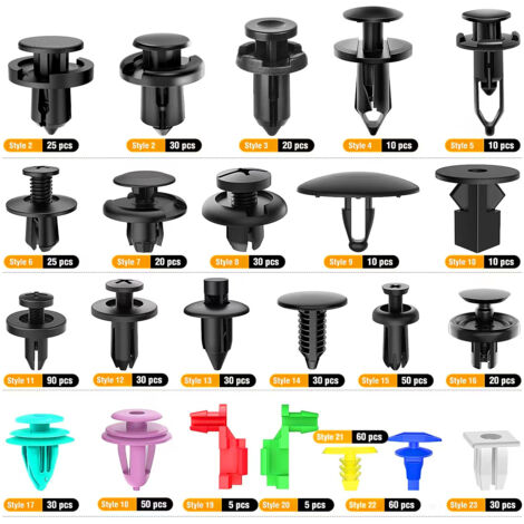 ABSOPRO 20 Rivets Porte Voiture 8mm - Clips Plastique Fixation Vert