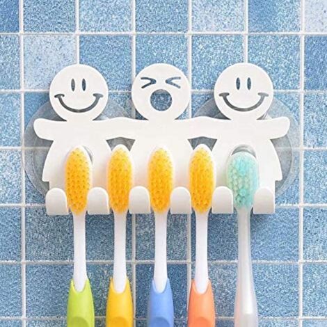 Porte-brosse à Dents Avec Couvercle - Support 3 Emplacements Pour Salle De Bain - Garde Les Brosses à L'abri De La Poussière