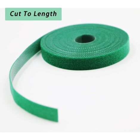 Waltool Lot De 4 Rubans Adhésifs De Jardin En Nylon De 1,27 Cm Et Attaches Torsadées Souples De 40 M, Réutilisables Et Réglables Pour Plantes Grimpantes, Tomates, Fleurs