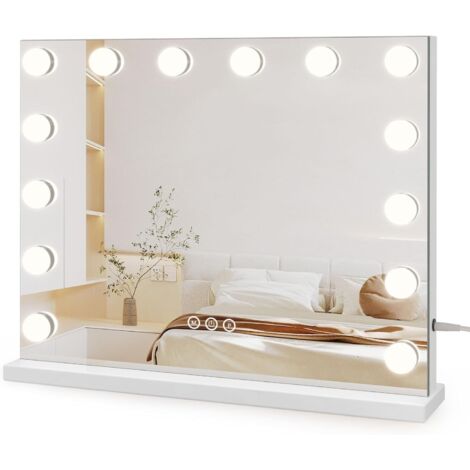 Miroir Pour Selfies Avec Clip Pour Téléphone - Accessoire Photo Pour Améliorer Les Selfies Arrière - Design Compact Noir