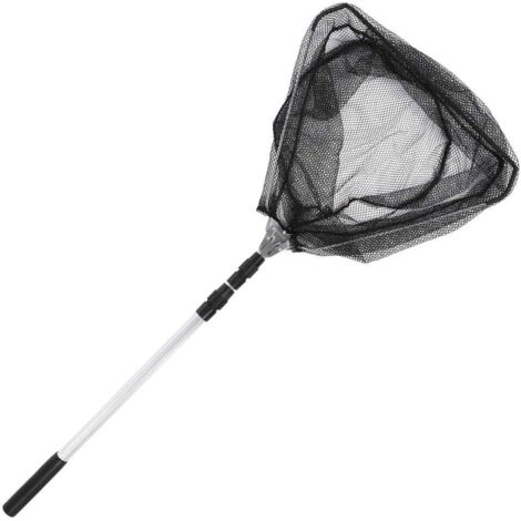 Épuisette De Pêche Pliable Et Télescopique - Manche Ajustable 55-125 Cm, Pour Eau Douce, étang, Rivière