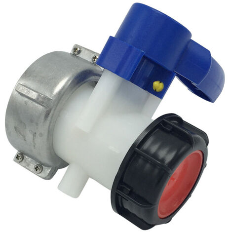 SWAIWS Rubinetto Serbatoio 1000L Adattatore Serbatoio 1000L DN40 (62mm) Raccordo Serbatoio IBC Rubinetto di Scarico Adattatore Serbatoio IBC Connettore Serbatoio IBC Farfalla