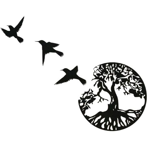 Set Di 3 Grandi Alberi Della Vita Decorativi Da Parete Decorazione
