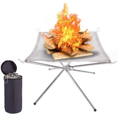 Toyvian Parabrezza Pieghevole Per Fornello Da Campeggio – Antivento Portatile Con Picchetti – Verde – 82x24 Cm – Per Barbecue, Escursionismo E Picnic - 2