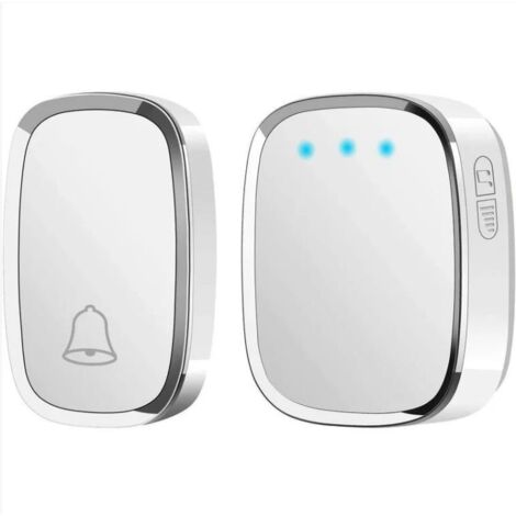 Citofono Wireless Con 1 Campanello Esterno E 2 Interni | Portata 1000m (senza Ostacoli) | Batteria 2000mAh | Impermeabile IP54