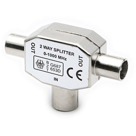 BSEED Placca Muro TV Coassiale + RJ45 Cat5e - Acciaio Spazzolato, Senza Viti