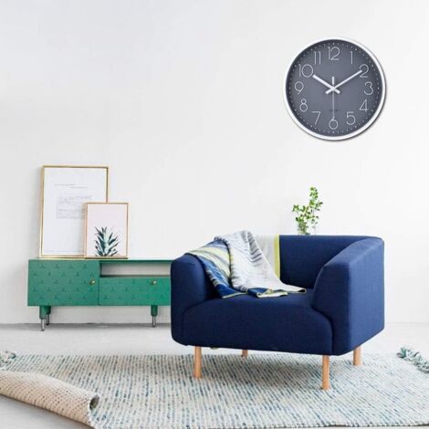 Orologio Da Parete Radiocontrollato 30 Cm - Silenzioso, Senza Ticchettio, Moderno A Colori, Ricezione DCF, Per Cucina, Camera, Ufficio - 2
