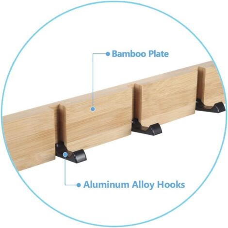 DIKACA Gancio Appendiabiti in Legno Da Parete Multifunzionale Elegante E Moderno Adatto A Tutte Le Occasioni