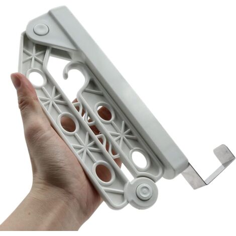 Tendedero Plegable De Metal De 7 Metros, Para Puertas O Ventanas - Ideal Para Interiores, Caravanas, Balcones