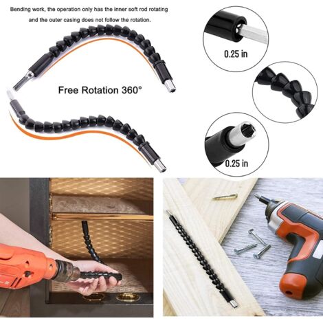 Extension de Foret Flexible, Rallonge de Tournevis Flexible, Tige ...