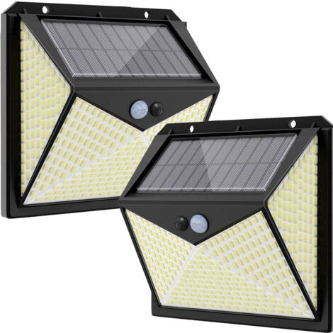Lámparas solares para exterior con detector de movimiento, alta