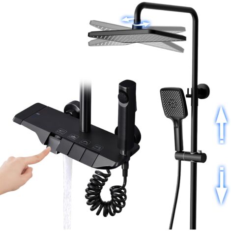 Set Doccia Retrò In Ottone Anticato - Con Soffione A Pioggia 8" E Doccetta Regolabile - Foto 14