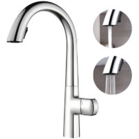 Wasserhahn Küche,2 Wassersprühfunktionen küchenarmaturen,Hochdruck Küchenarmatur mit Herausziehbarer Brause Ausziehbar Armatur,Küchenarmatur mit 360°Drehbar,Alles Kupfermaterial (Verchromung)