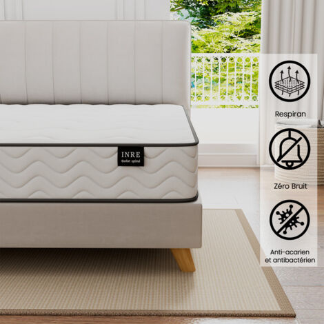 Matelas Mémoire Forme 140x190cm - Épaisseur 30cm - Confort Ferme - Oeko-TEX - INRE