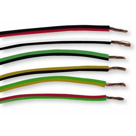 Rollo de cable de manguera H05VV-F 3X1.5 mm², 10A, 2300W, color blanco  (100m)