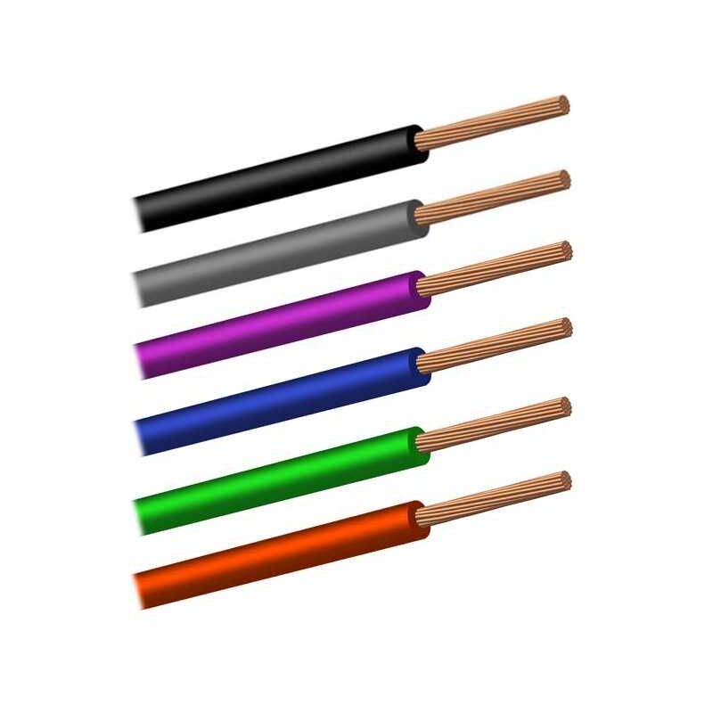 Câble Fil Unipolaire H07Z-K sec. 6 mmq Brun