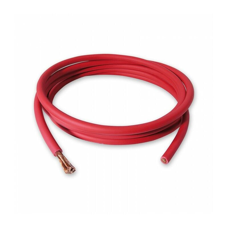 Câble soudage souple 16 mm² Rouge vente au mètre